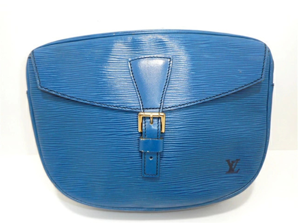 LOUIS VUITTON Bag Jeune Fille Shoulder Epi Toledo Blue